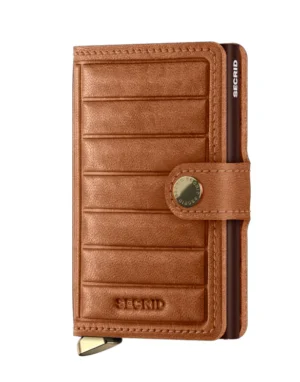Secrid Miniwallet Emboss Line Cognac